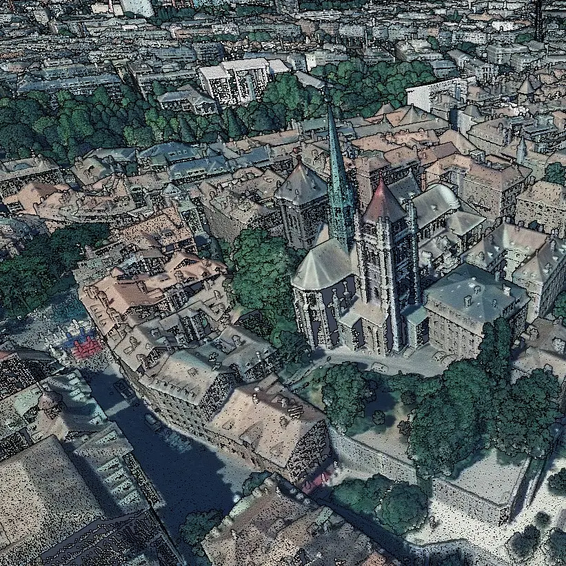 Capture d'écran de l'application Potree.